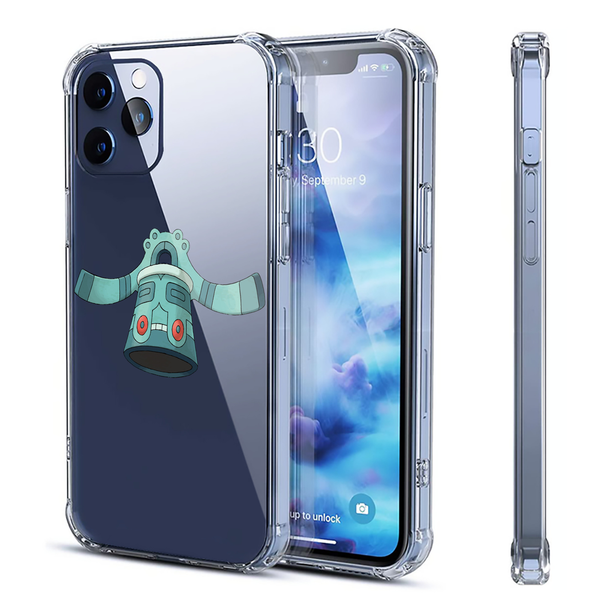 （画像用） ポケットモンスター Pokémon 【iPhone 12シリーズ対応】透明スマホケース（クリアソフトケース）
